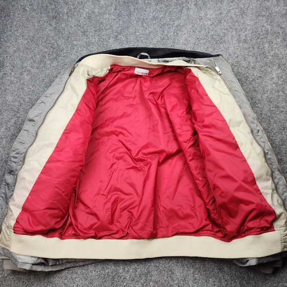 Vintage Quiksilver Jacket Mens XL Gray Nylon Bomber Lined Workwear Hong Kong - Picture 4 of 11